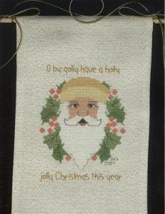 Holly Jolly Xmas Doorknob Hanger