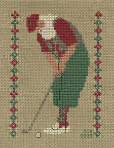 Golfing Santa